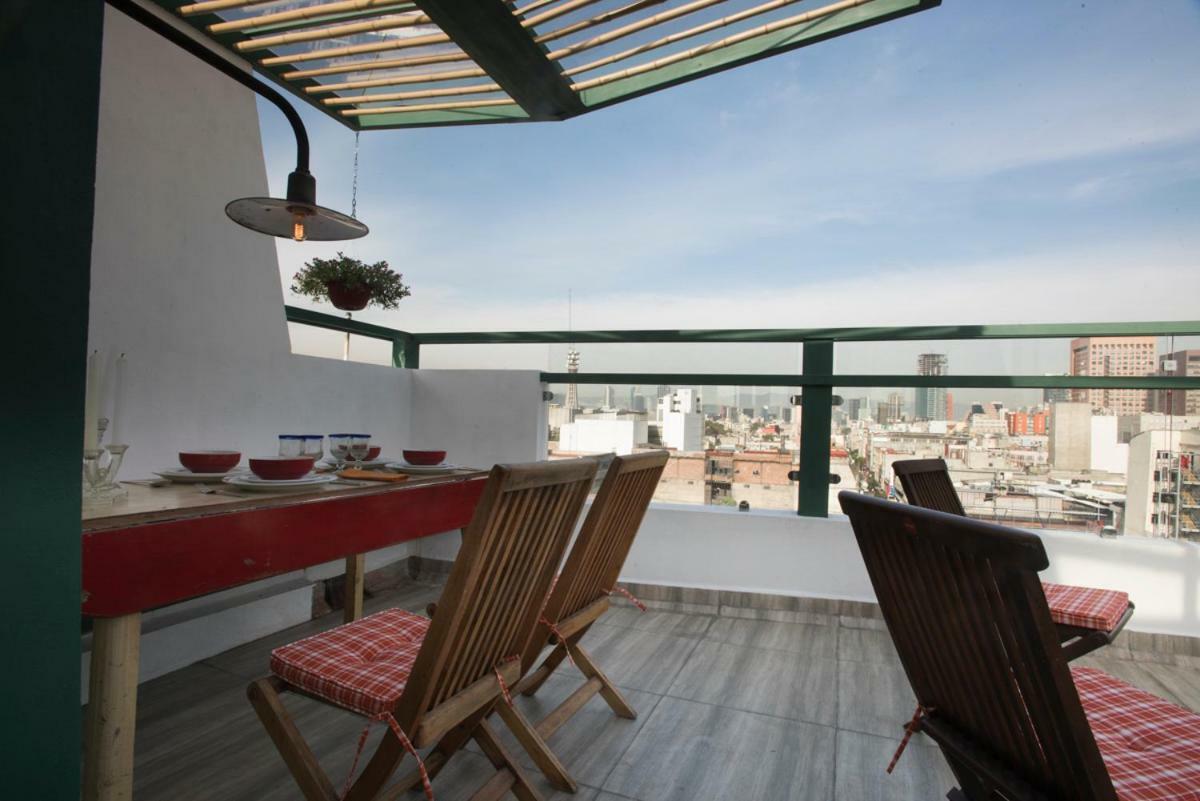 Duplex/Terraza Privada En Corazon Centro Historico Apartment เม็กซิโกซิตี้ ภายนอก รูปภาพ